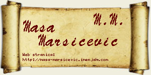 Maša Maršićević vizit kartica